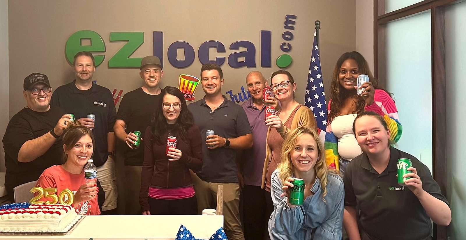 Part of the EZlocal team at our headquarters